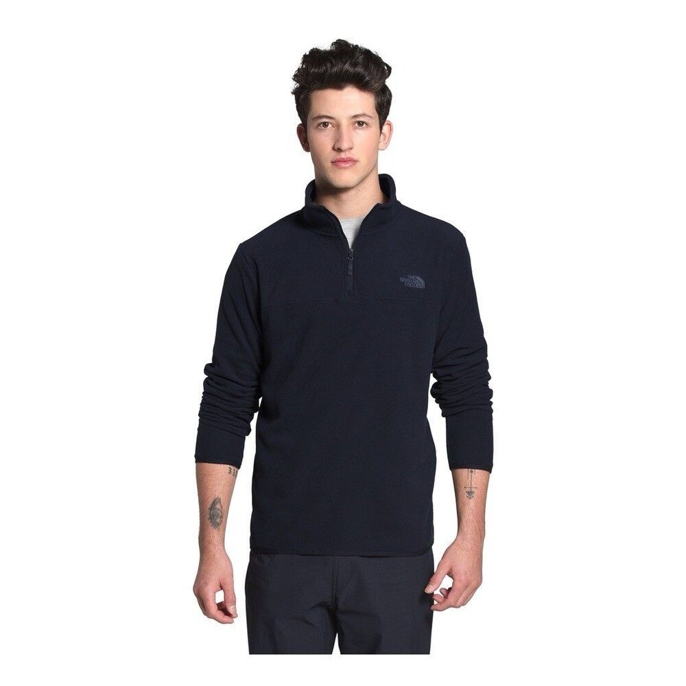 (R3) North Face Men’s Fleece Pullover Sweatshirt Sz XXL,1/4 Zip Long Sleeve Blue
